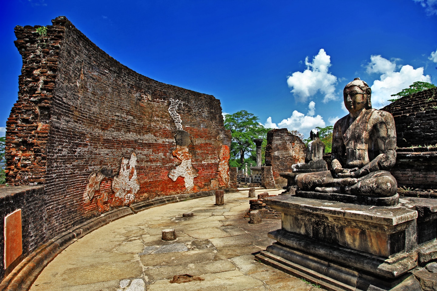 Buddha in Polonnaruwa temple - medieval capital of Ceylon,UNESCO World Heritage Site