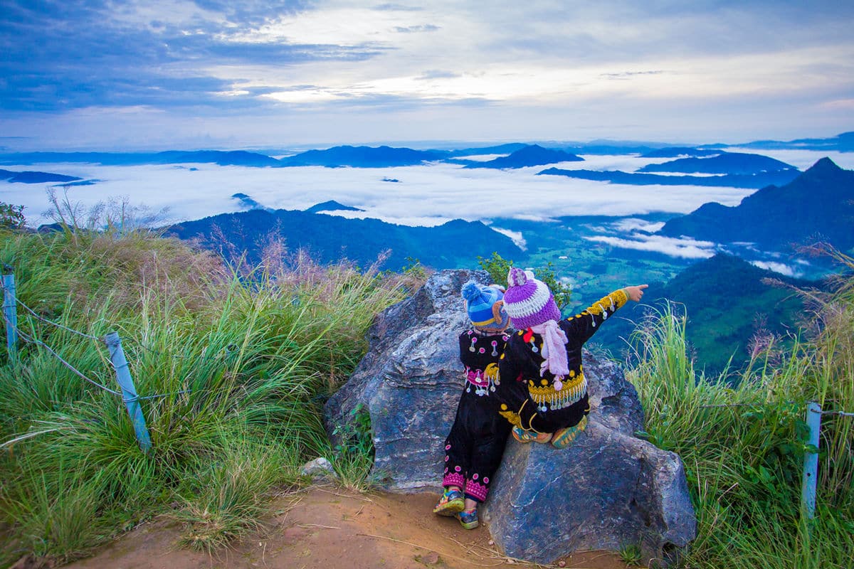 Phu Chi Fah Mountain sunrise
