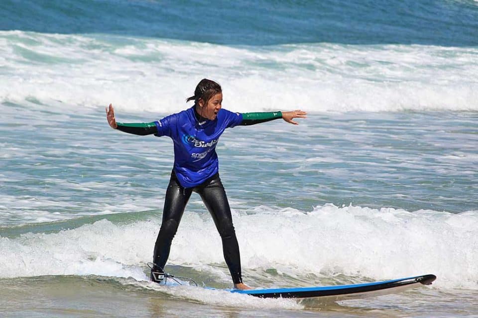 bondi beach surfing-eve