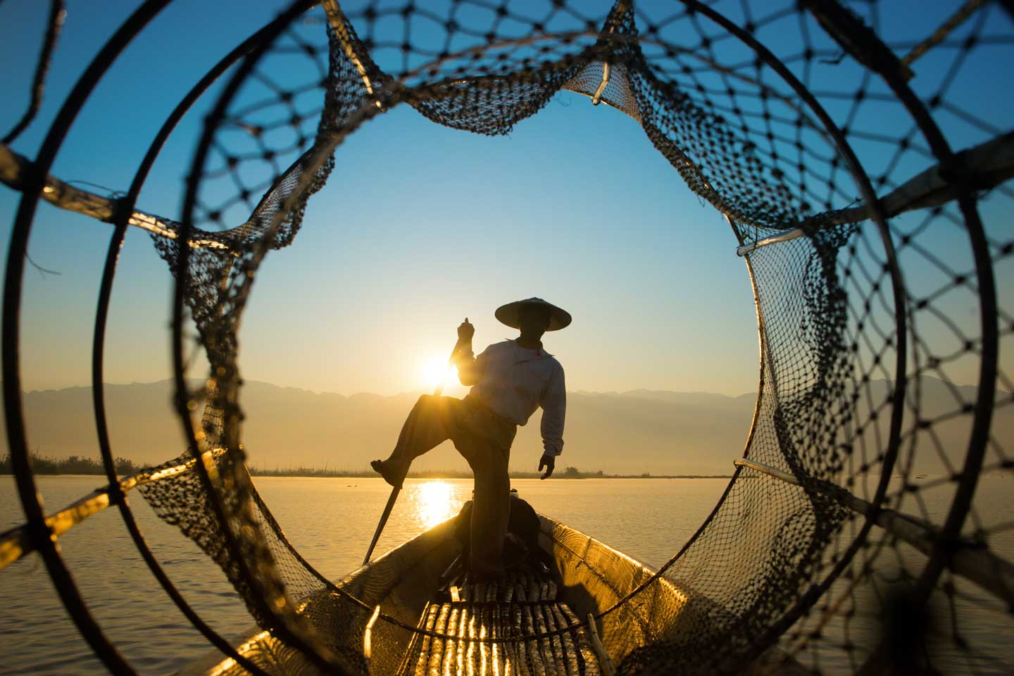 緬甸茵萊湖漁民