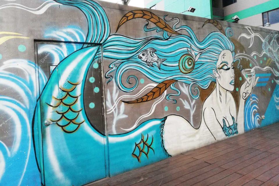 poolside-mural deejay paeste