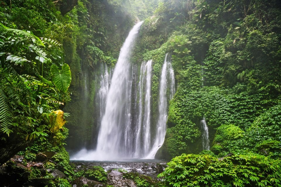 Tiu Kelep Waterfall, Lombok, Indonesia