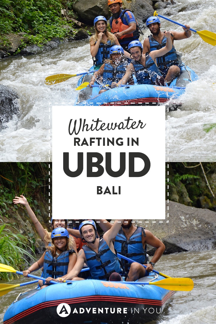 When in Ubud, hit the waters and spend a day white water rafting!