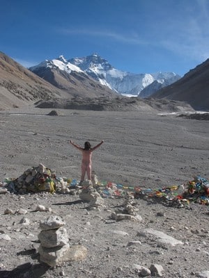 Naked infront of MT.Everest