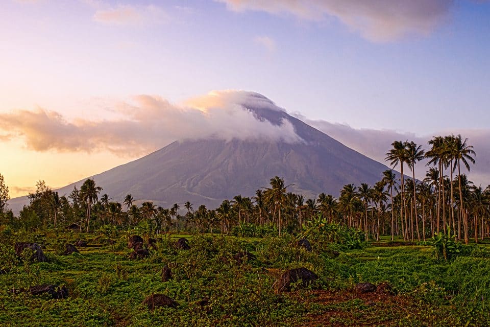 Mayon Volcano peak 