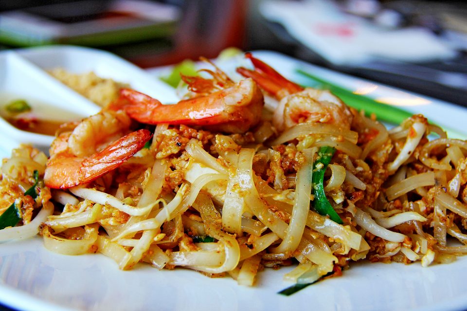 Pad Thai with prawns