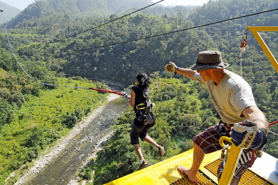 Rishikesh bungee jumping