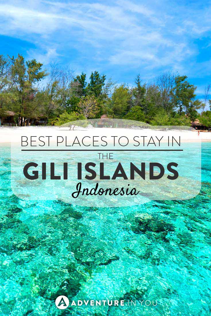 Gili Islands Indonesia | Looking to go to the Gili Islands? Here are a few of our recommended places to stay in Gili Trawangan, Air, and Meno