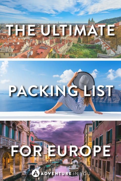 Europe Packing List | Planning a trip to Europe? Here are a few of our travel essentials that we recommend you take with you!