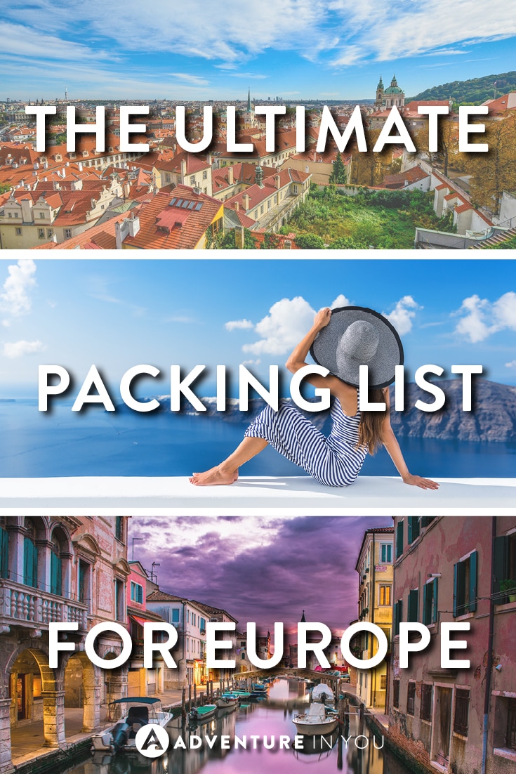 歐洲裝箱單計劃去歐洲旅行?以下是我們推薦您隨身攜帶的一些旅行必需品!