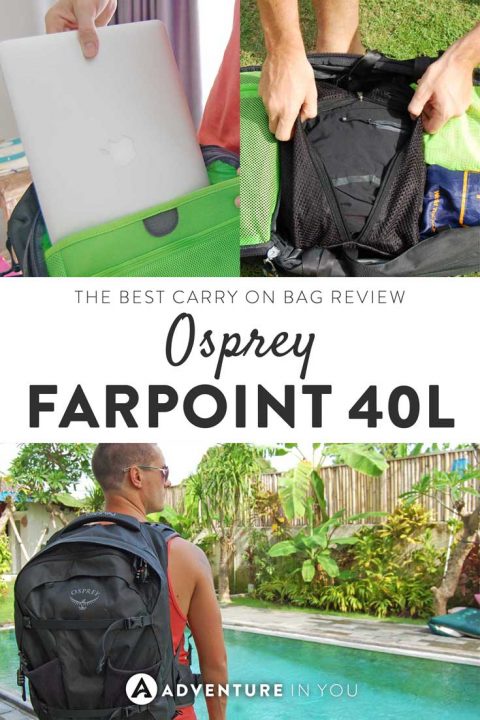 Osprey Bag Review | The Osprey Farpoint is by far one of the best carry on bags we've ever found. They are durable, handy, and very well made. Click the article to read the full review.