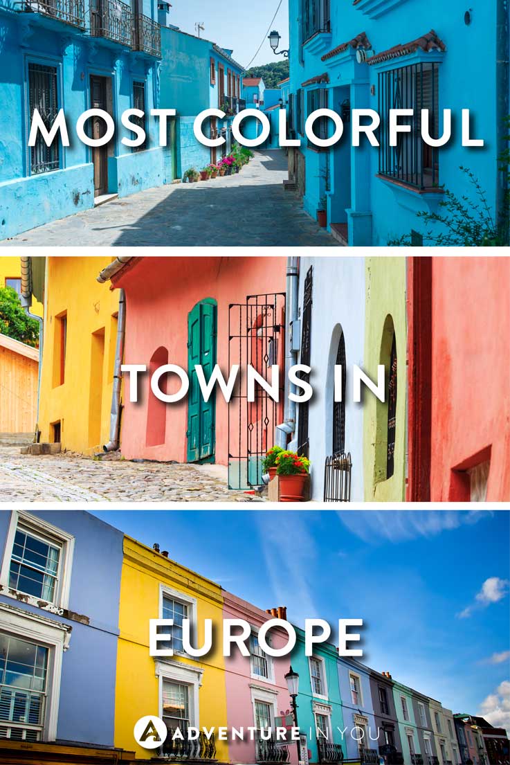 Europe Cities | Looking for the most colorful cities and towns in Europe? Here are a few of our top picks! From pastel colored cities to brightly painted towns, these places in Europe are sure to brighten up your day!