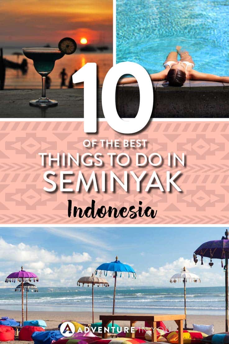 Seminyak Bali | Planning a trip to Seminyak, Bali? Here's a list of our recommended things to do in Seminyak list. From surfing, partying in the hottest clubs, to eating in the best restaurants, Seminyak is one of the best destinations in Bali.