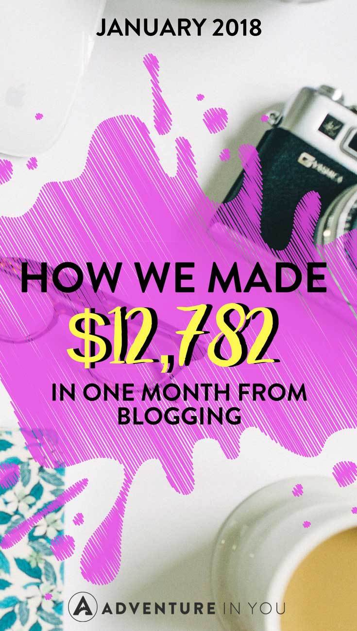 Income Report | Looking for some inspiration? Take a look at how we made almost $13,000 in one month from blogging. We've been blogging for the last two years and have only recently started treating our blog as a business. Find out tips on how we monetize our blog using the same strategies we used. #blogging #travelblogging #incomereports