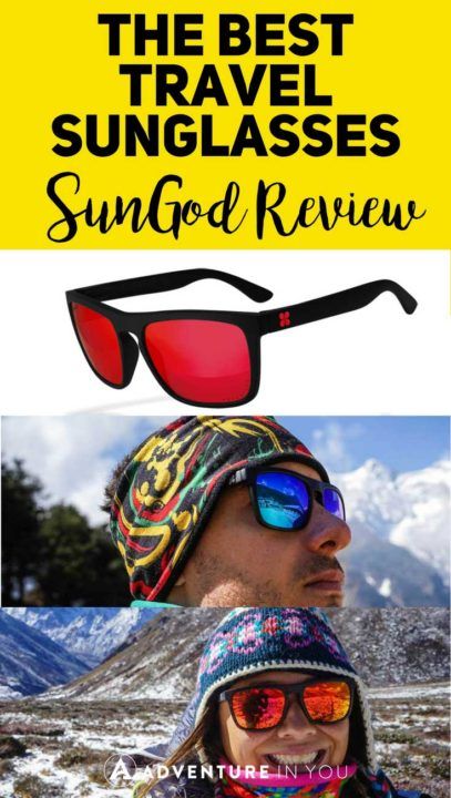 Sunglasses Review | Looking for a pair of sturdy travel sunglasses? Take a look at our full review on sungod glasses featuring an awesome 4k0 polarized lenses and more. These sunglasses are the perfect addition to your travel gear. #sunglasses #sungod #travelgear
