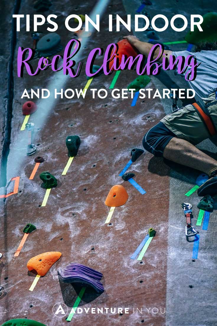 Indoor Rock Climbing | Looking for tips on how to get started rock climbing? Check out our guide for more details #rockclimbing