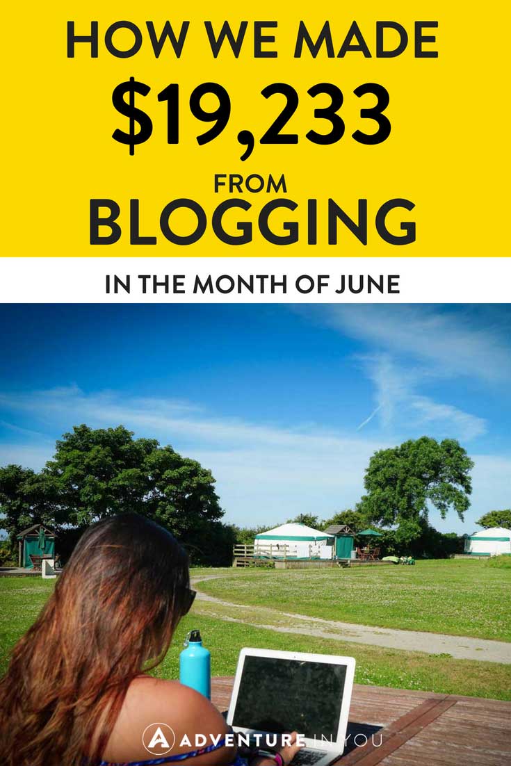 Blogging Income Report | Looking for inspiration on how to make money? Take a look at our June blogging income report to see how we made money from blogging. #incomereport #blogging #blog