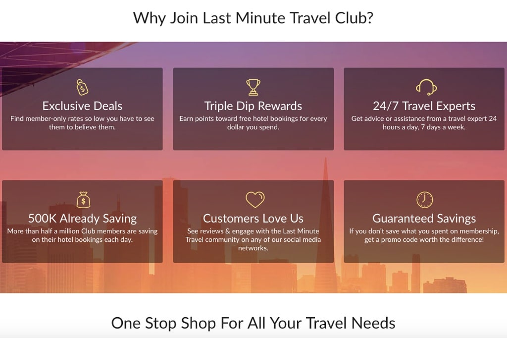 last-minute travel club membership