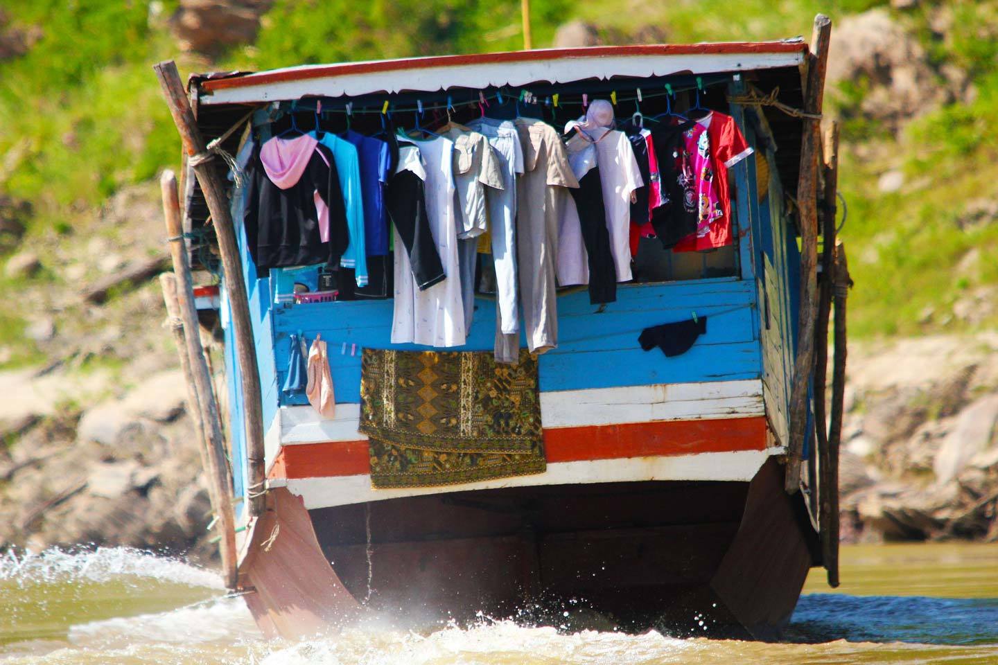 Irrawaddy River boat