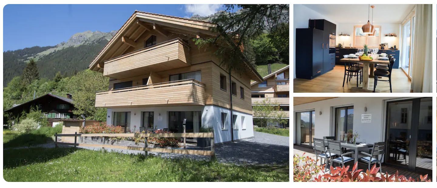 airbnb in wengen, switzerland