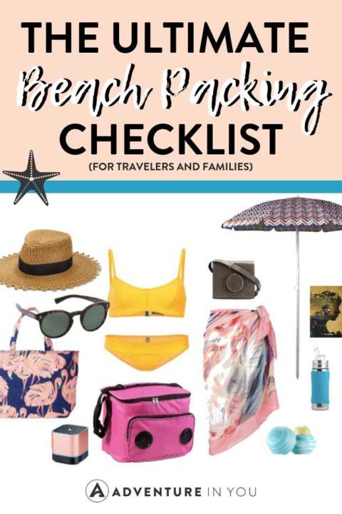 Beach Packing List | Planning a trip to the beach? Here's your ultimate beach packing list guide to make sure you don't forget any travel essentials! #beachtrip #packing list #beachpackinglist