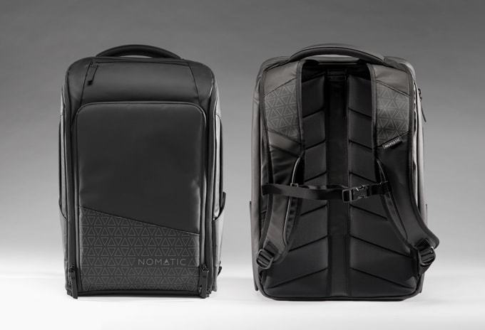 Photo of nomatic backpack front and back