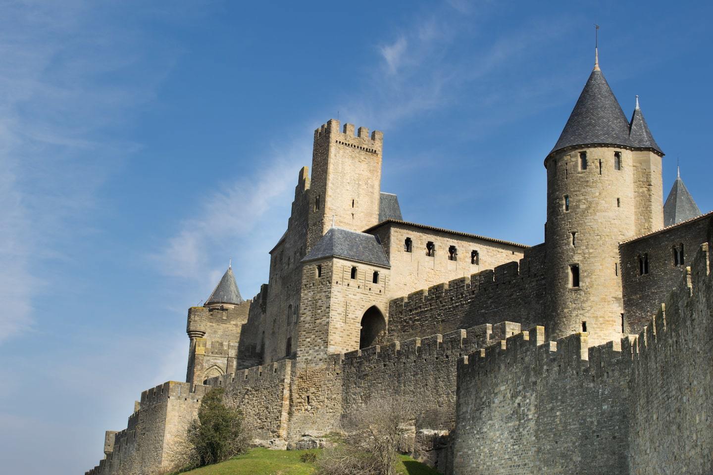 medieval french city and castle