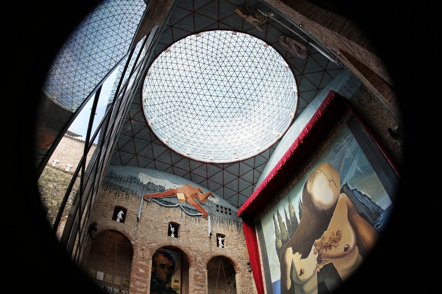 interior of the dali museum in figueres