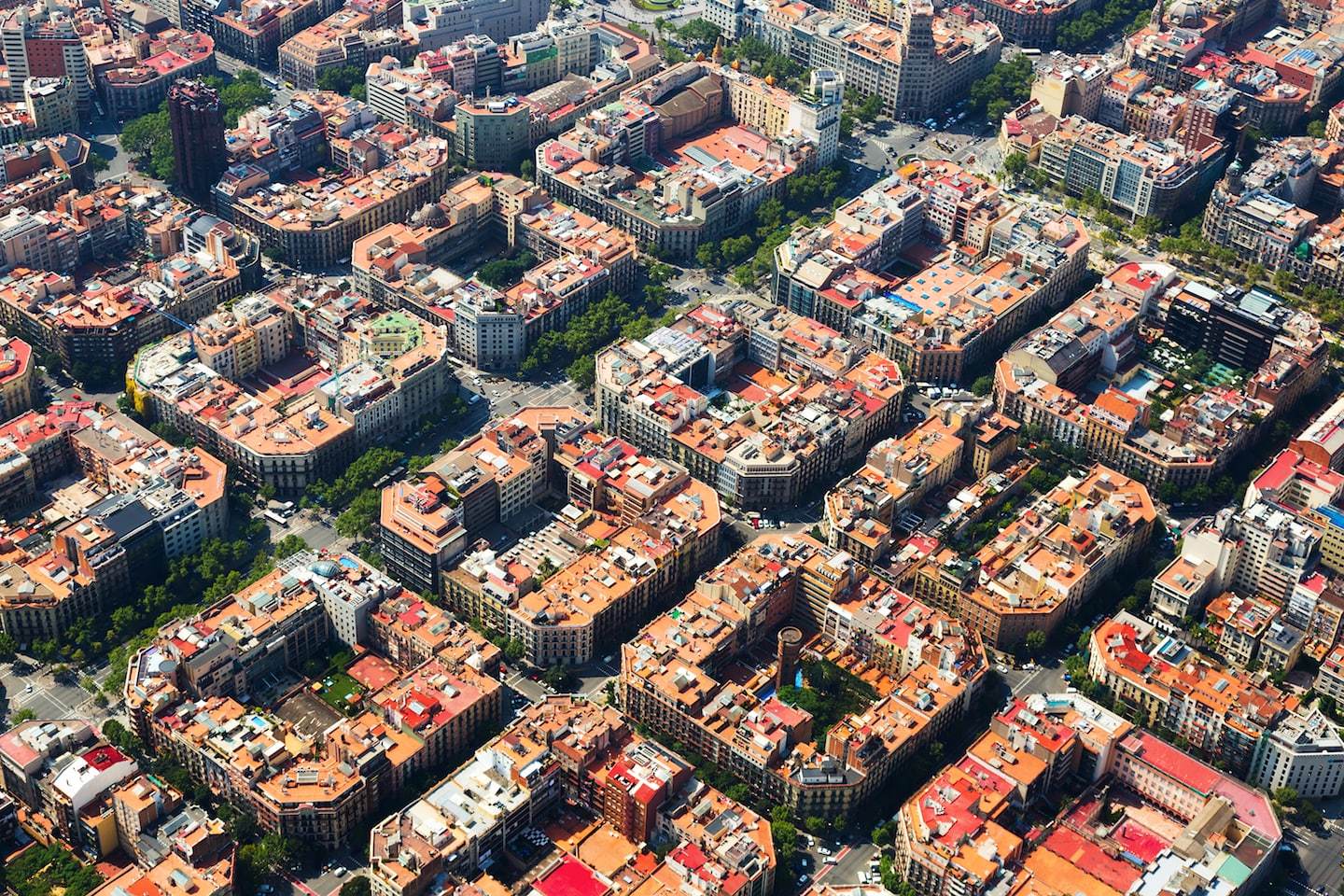 residential home formations in barcelona, spain