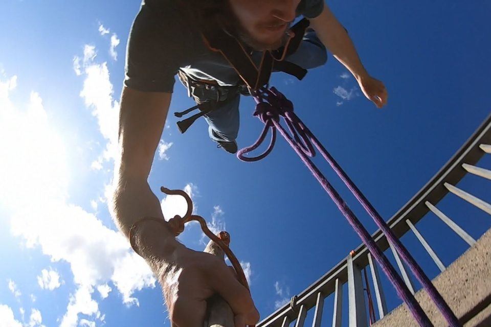 bungee jumping off a bridge in barcelona