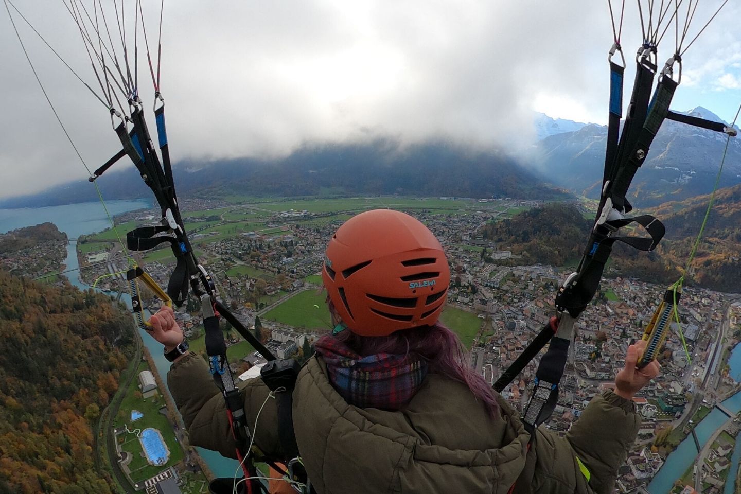 steering the paraglider