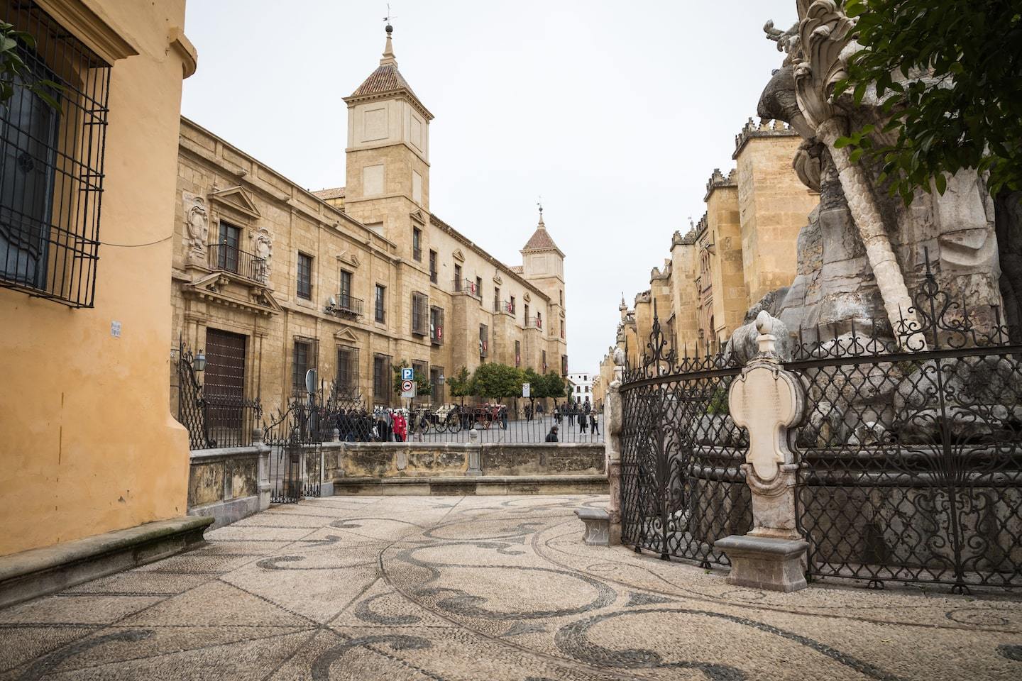 street in Cordoba with old buildings