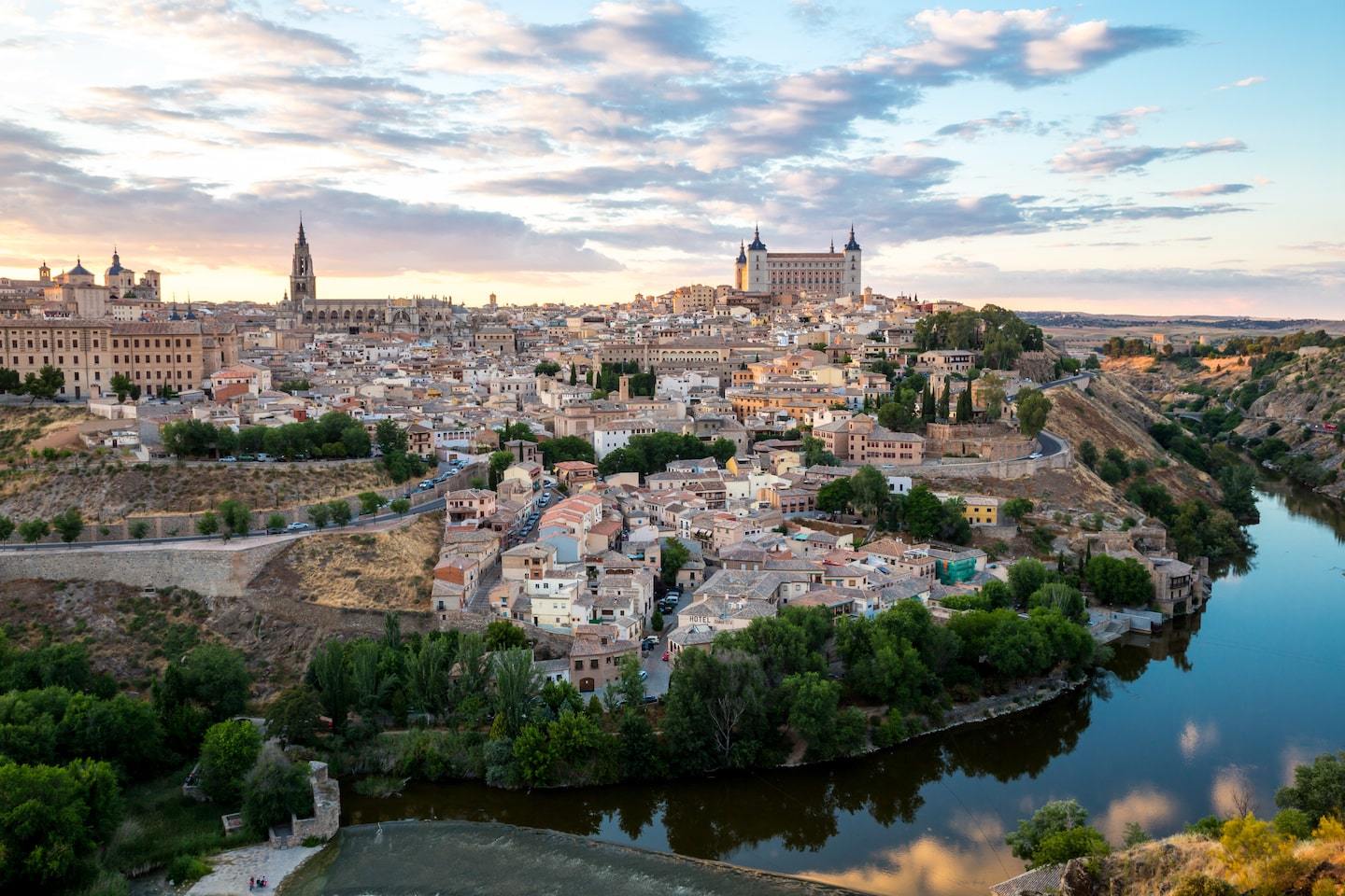 panoramic view of Toledo from mirador del Valle