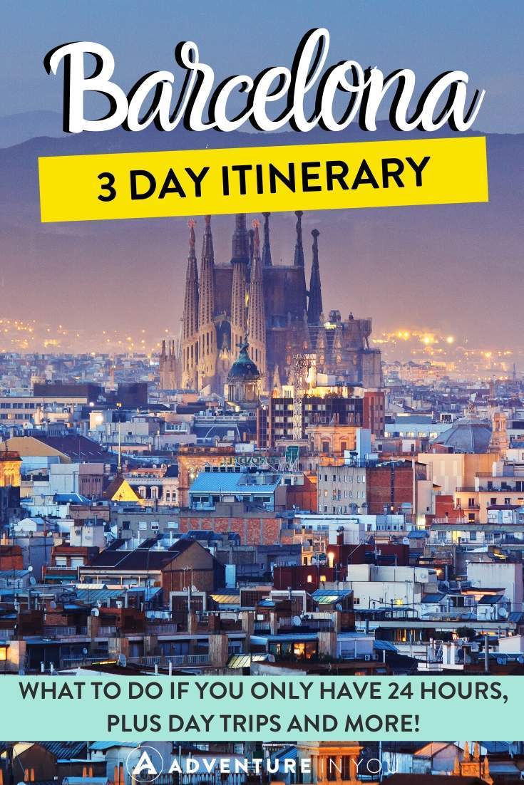 Barcelona Itinerary | No trip to Spain is complete with a stop in Barcelona. Here's a complete itinerary with everything you need from 24 hours in the city to 3 full days and a day trip!