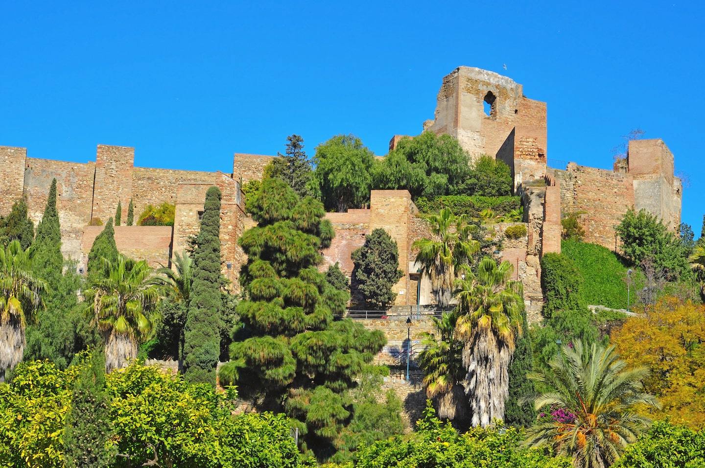 Top Things to See in Malaga, Spain: Alcazaba, a fortress palace sitting on a hill