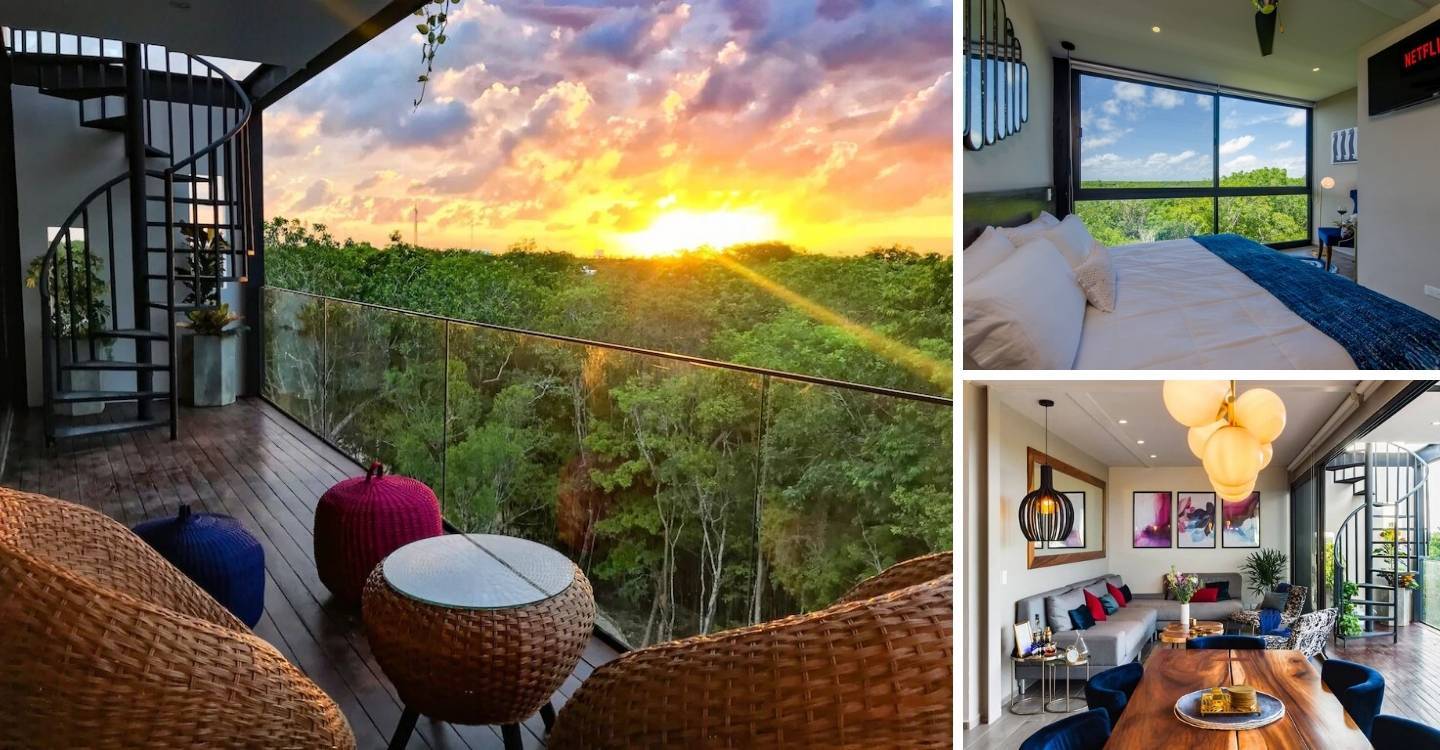 tulum penthouse vacation home overlooking the jungle