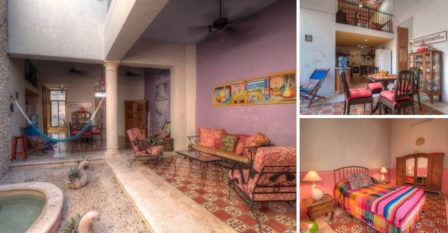 colorful vacation home in merida, mexico
