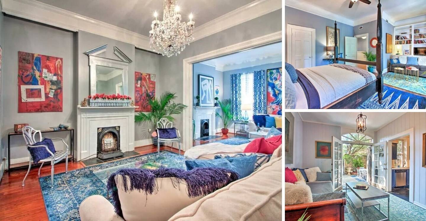 stunning historic apartment in savannah with lots of colors