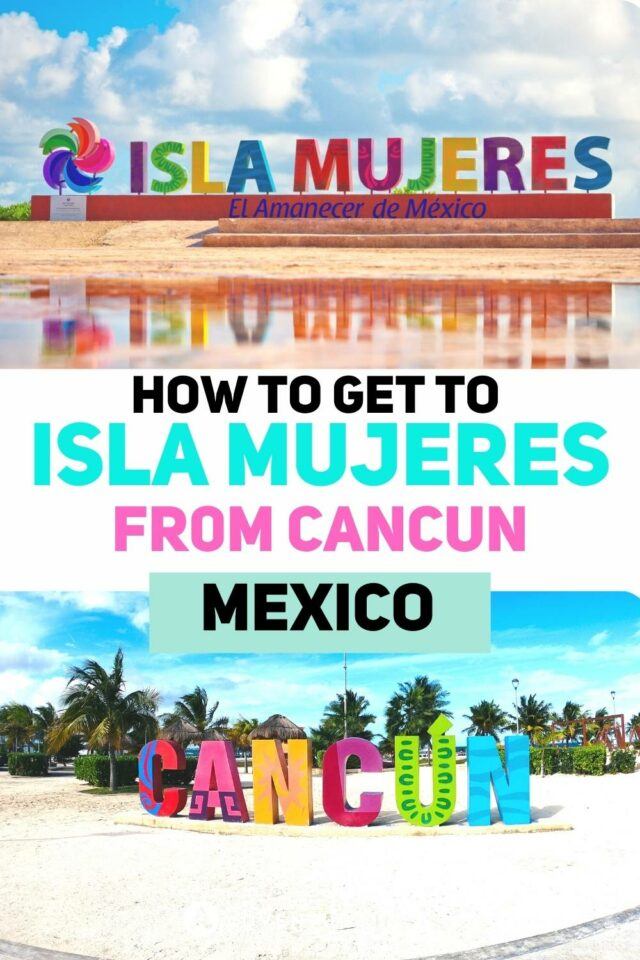 Cancun to Isla Mujeres | Travelling from Cancun to Isla Mujeres? Here's our guide of the best ways to do it! #cancun #islamujeres #mexico