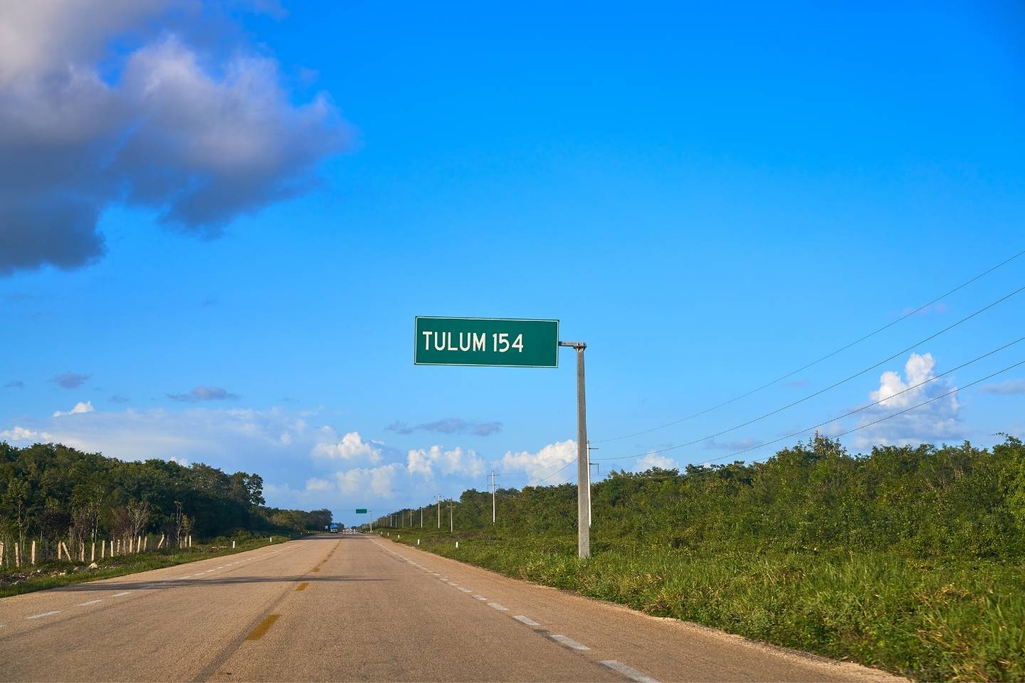 Road in Tulum Mexico