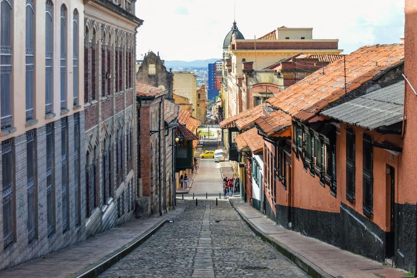 La Candelaria Bogota historical street
