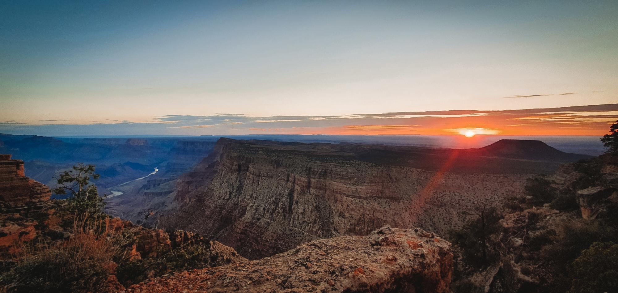 sunrise over grand canyon