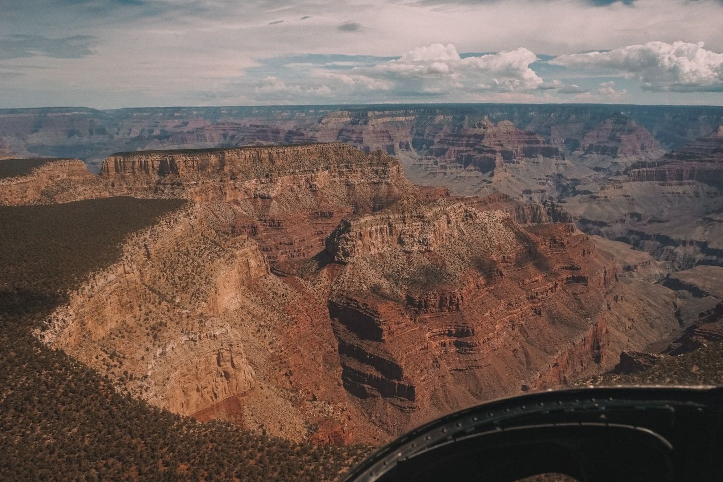 Grand canyon view from helicopter