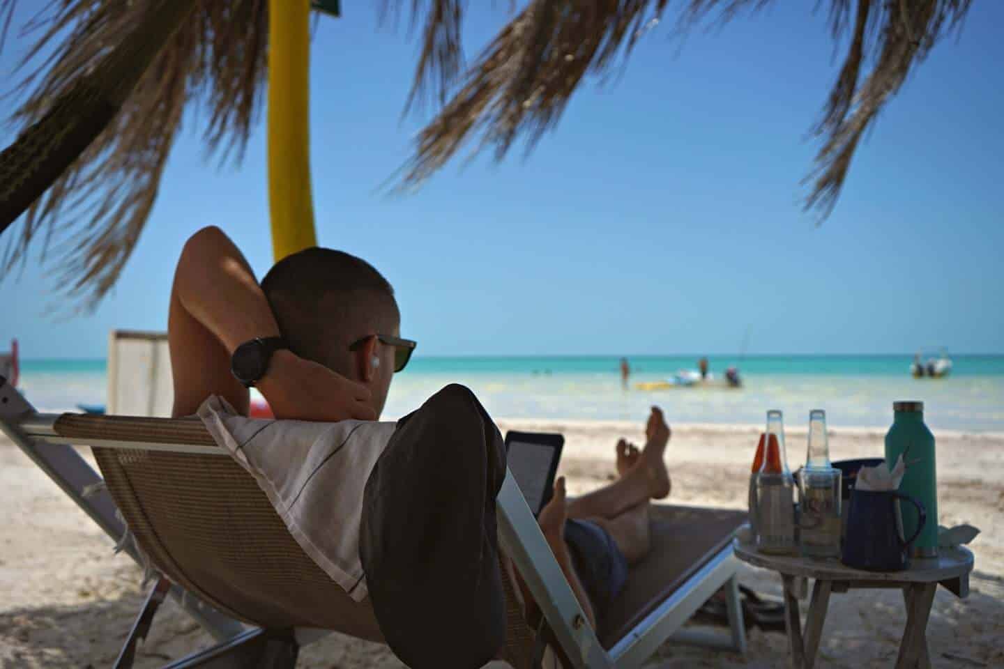 relaxing at isla holbox