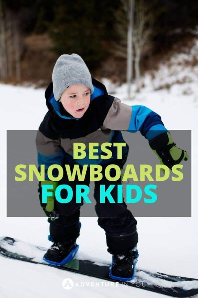 Best Snowboards For Kids | We researched the best kids snowboards and put together a list with the models that are easiest to learn on, plus boards that won’t break the bank! #snowboard #snowboardingkids #snowboardforkids
