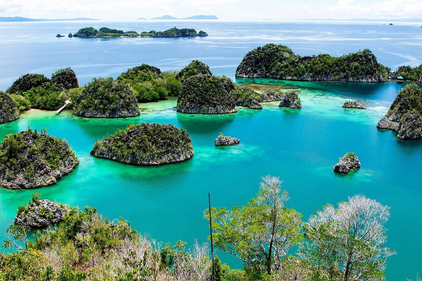 Boat stopover to see the Stunning view of Raja Ampat Islands