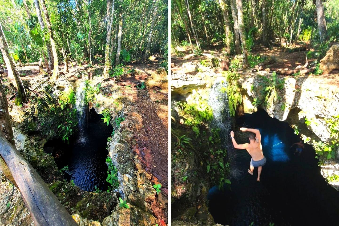 Private cenote in Mayan Riviera