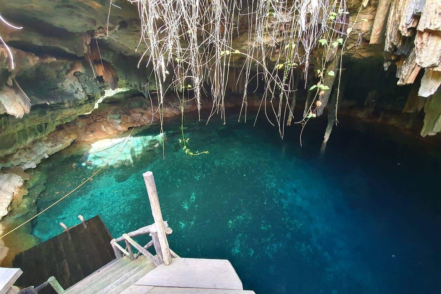 jumping in from cenotes