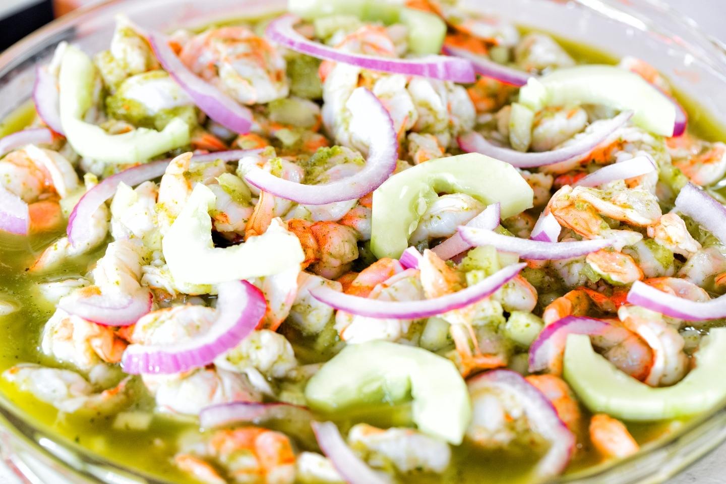 aguachile seafood marinated in chili water