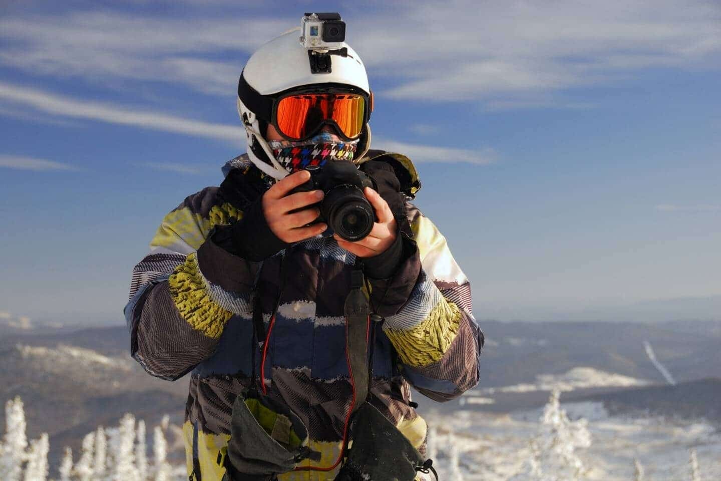 Skier with Camera